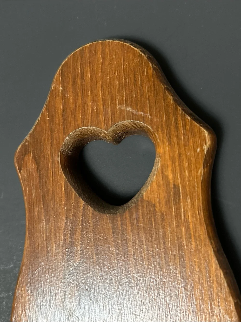 Vintage Wooden Heart Cutout Wall Mount Candle Holder